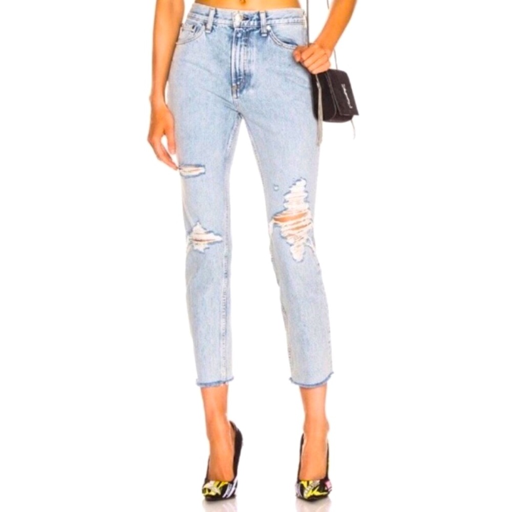 Rag & Bone high rise ankle cropped jeans size 30